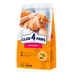 Club 4 Paws For Adult Cats With Veal 2KG