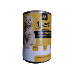 Yummy Cat Chunks With Chicken In Gravy Wet Food 415G