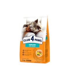 Club 4 Paws For Adult Sterilised Cats With Chicken 2KG