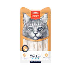 Wanpy Creamy Cat Treats with CHICKEN & CRAB