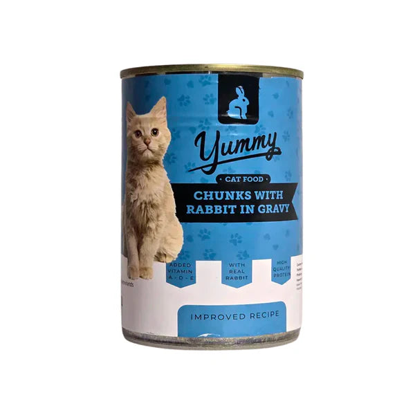 Yummy Cat Chunks With Rabbit In Gravy Wet Food 415G