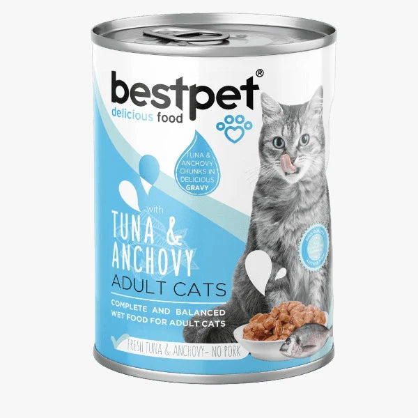 Bestpet Wet Food With Tuna & Anchovy 400gm