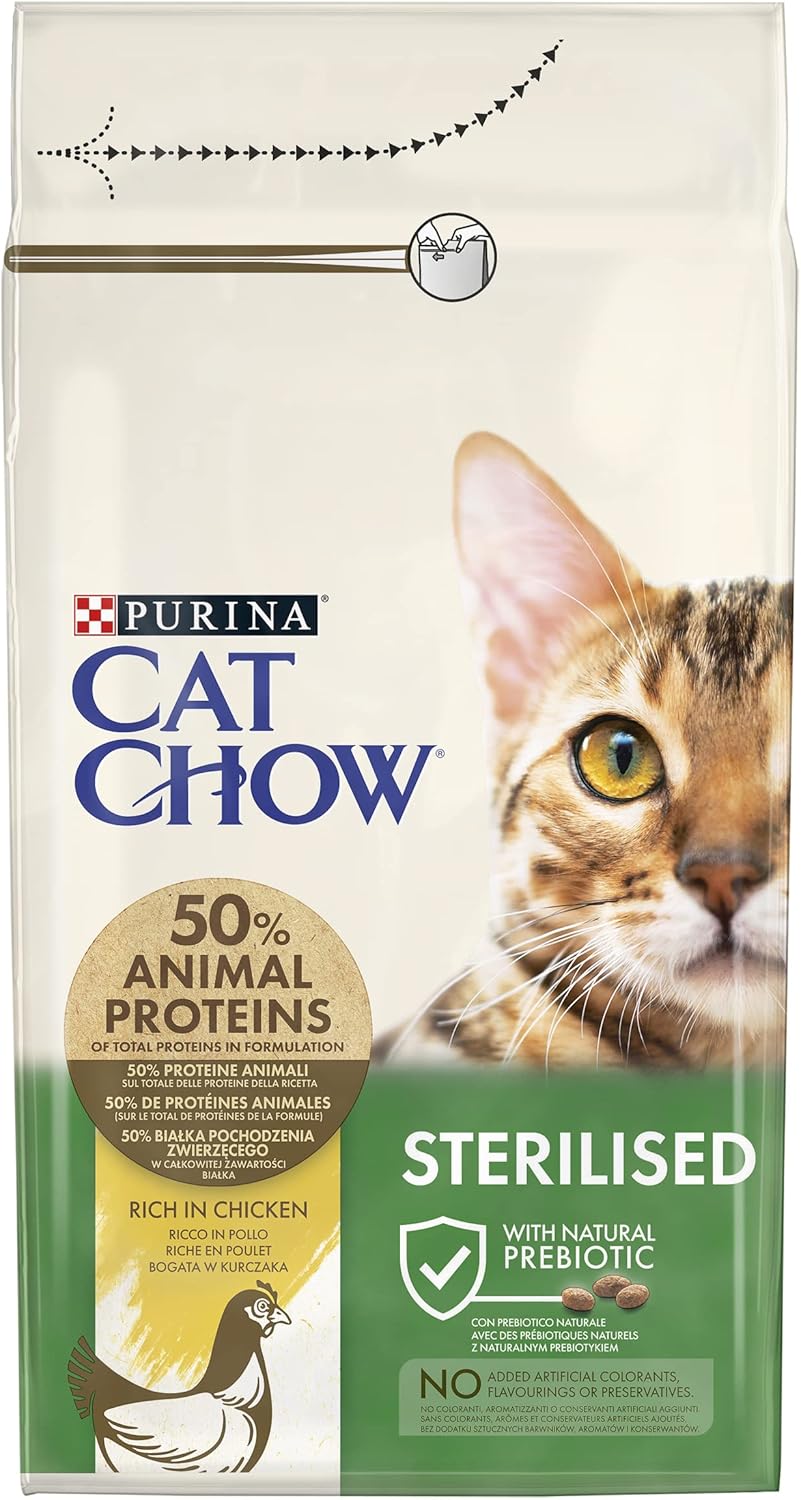 Purina Cat Chow Sterilised Dry Food For Adult Cats 1.5kg