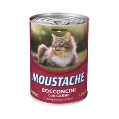Moustache Cans Chunks Meat Cat Wet Food 415gm