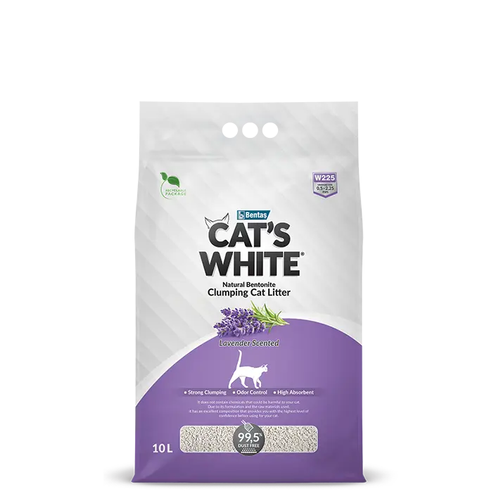 Cat's White Lavender Clumping Cat Litter 10L