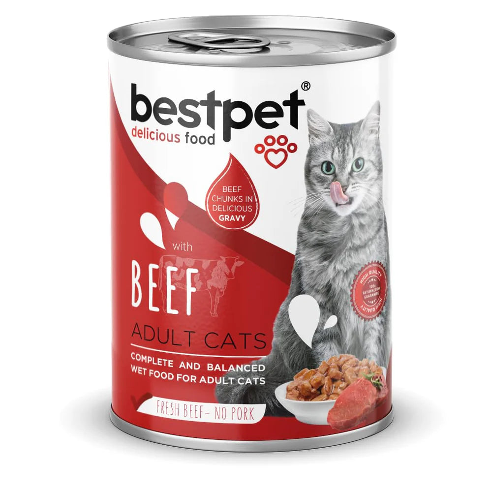 Bestpet Wet Food With Beef 400gm