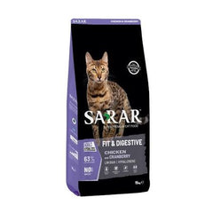 Sarar Hypoallergenic Fit & Digestive Dry Food with Salmon & Cranberry for Sterilized Adult Cats 2KG