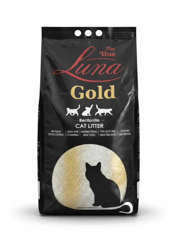 Luna Gold Baby Powder Scented clumping cat litter