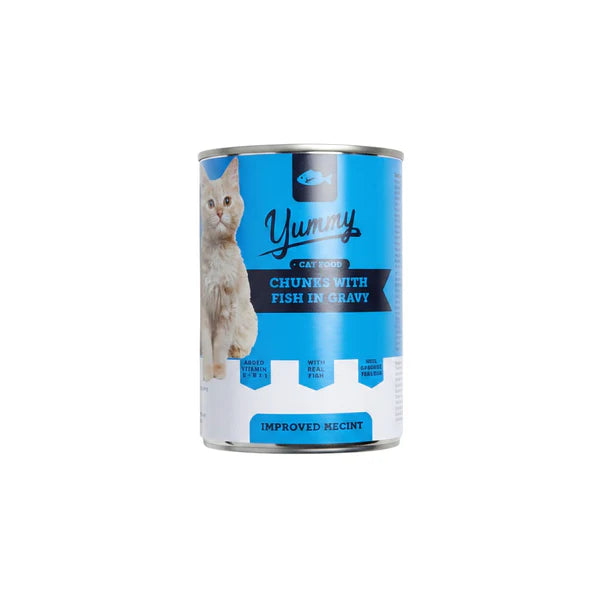 Yummy Cat Chunks With Fish In Gravy Wet Food 415G