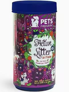 Pets Republic Active Cat Litter Deodorizer Powder La Fraise 500ml
