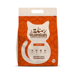 Ramlah Premium Clumping Cat Litter 5kg .. Oud Scent
